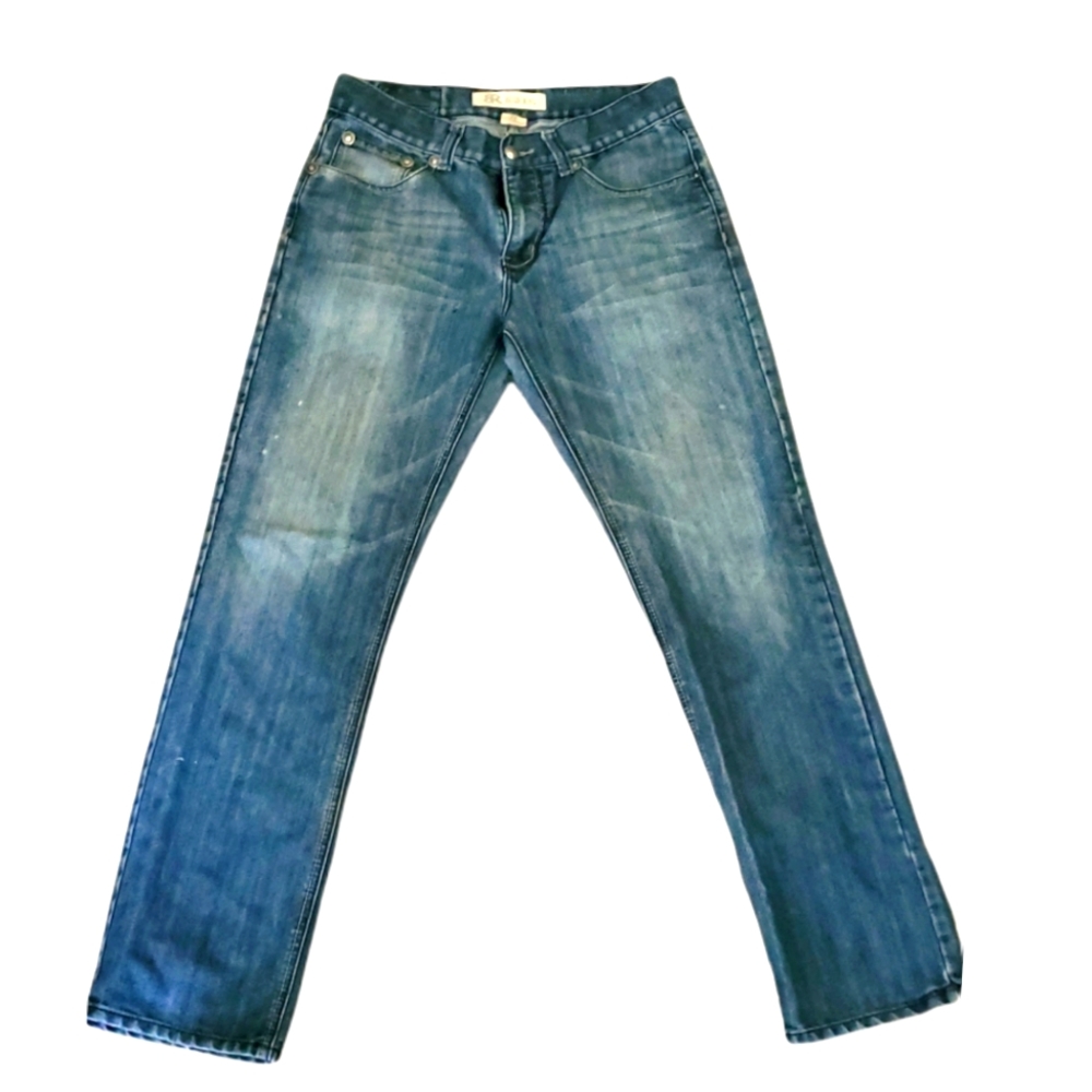 Men's Blue Rag Jeans - Picture 2 of 2